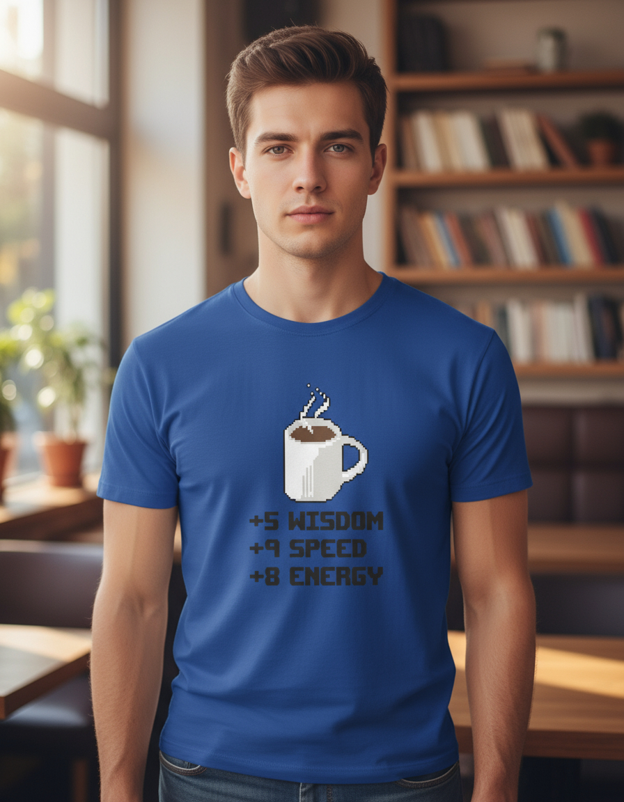 Remera: Coffe Powerup Memoestampados - Imagen 7