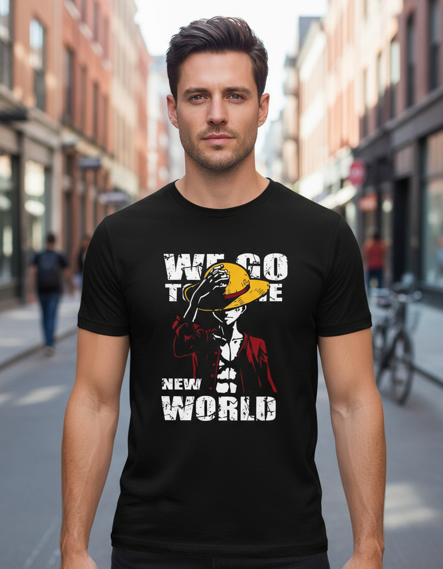 Remera: One Piece New World Memoestampados