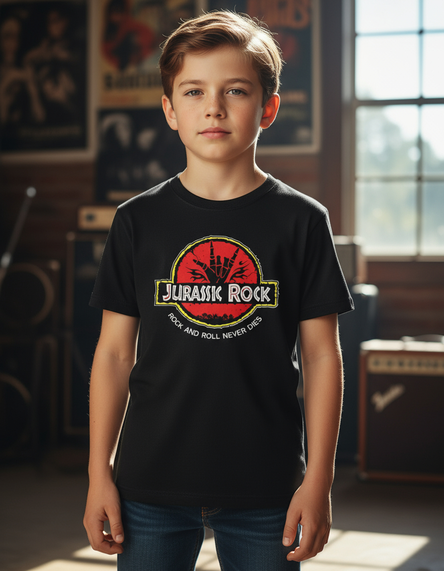 Remera: Jurassic Rock Memoestampados