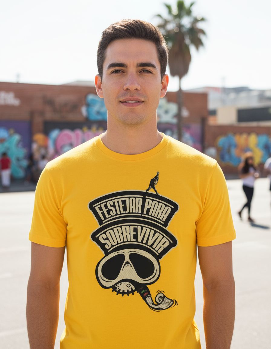 Remera La Vela Festejar Para Sobrevivir Memoestampados - Imagen 10