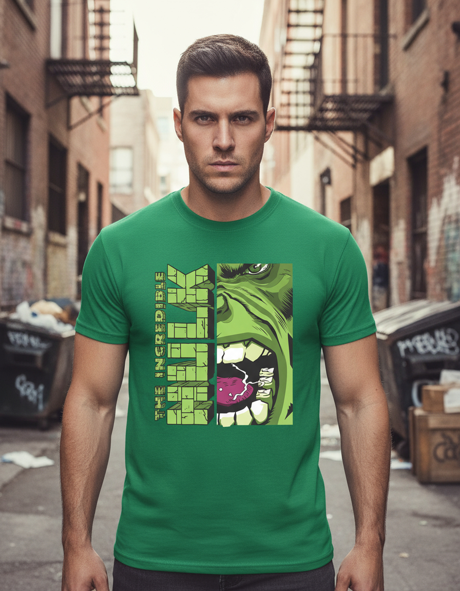 Remera: The Incredible Hulk Memoestampados - Imagen 16