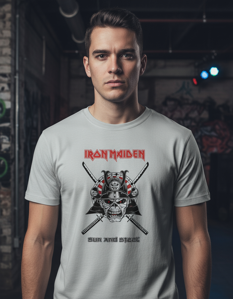 Remera: Iron Maiden Sun And Steel Memoestampados