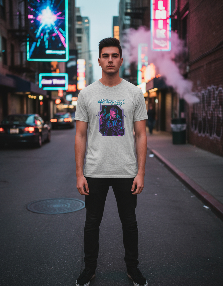 Remera: Cyberpunk 2077 Pixel Art Memoestampados - Imagen 28