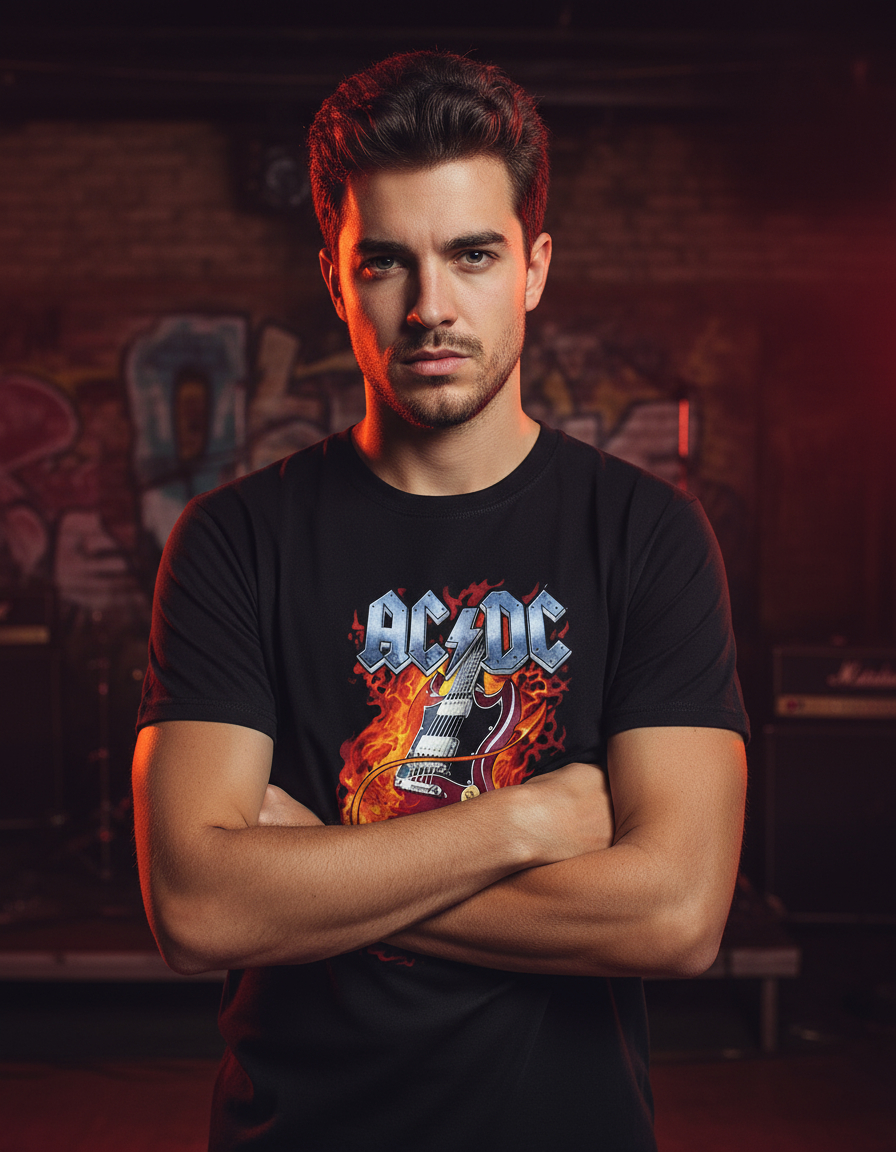 Remera: Ac Dc Guitarra Rock Musica Memoestampados