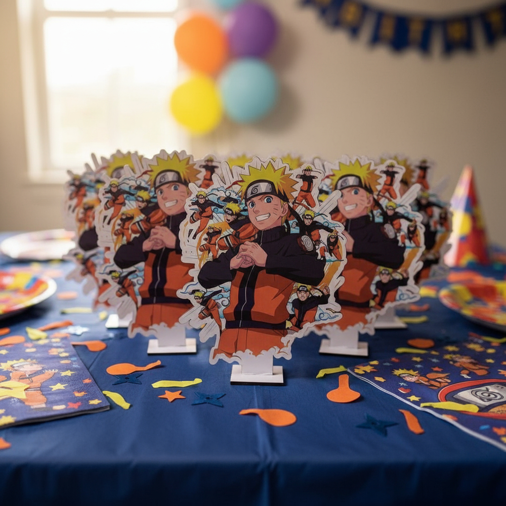 Centro De Mesa Naruto Decoración Memoestampados - Imagen 3