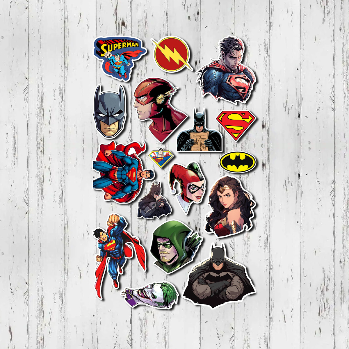 Pack Pegotines Stickers Dc Comics Memoestampados - Imagen 4