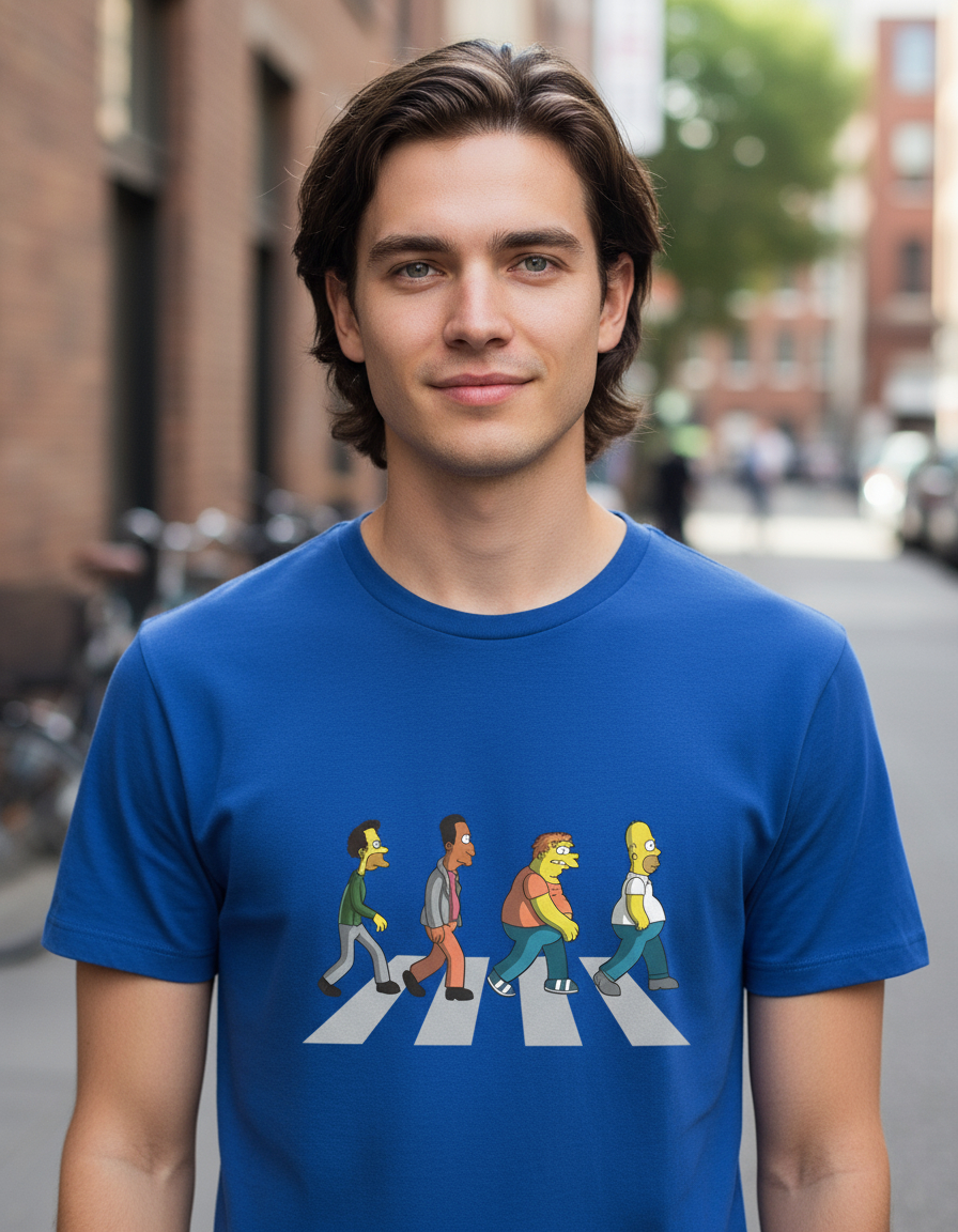 Remera: Abbey Road The Simpsons Memoestampados - Imagen 6