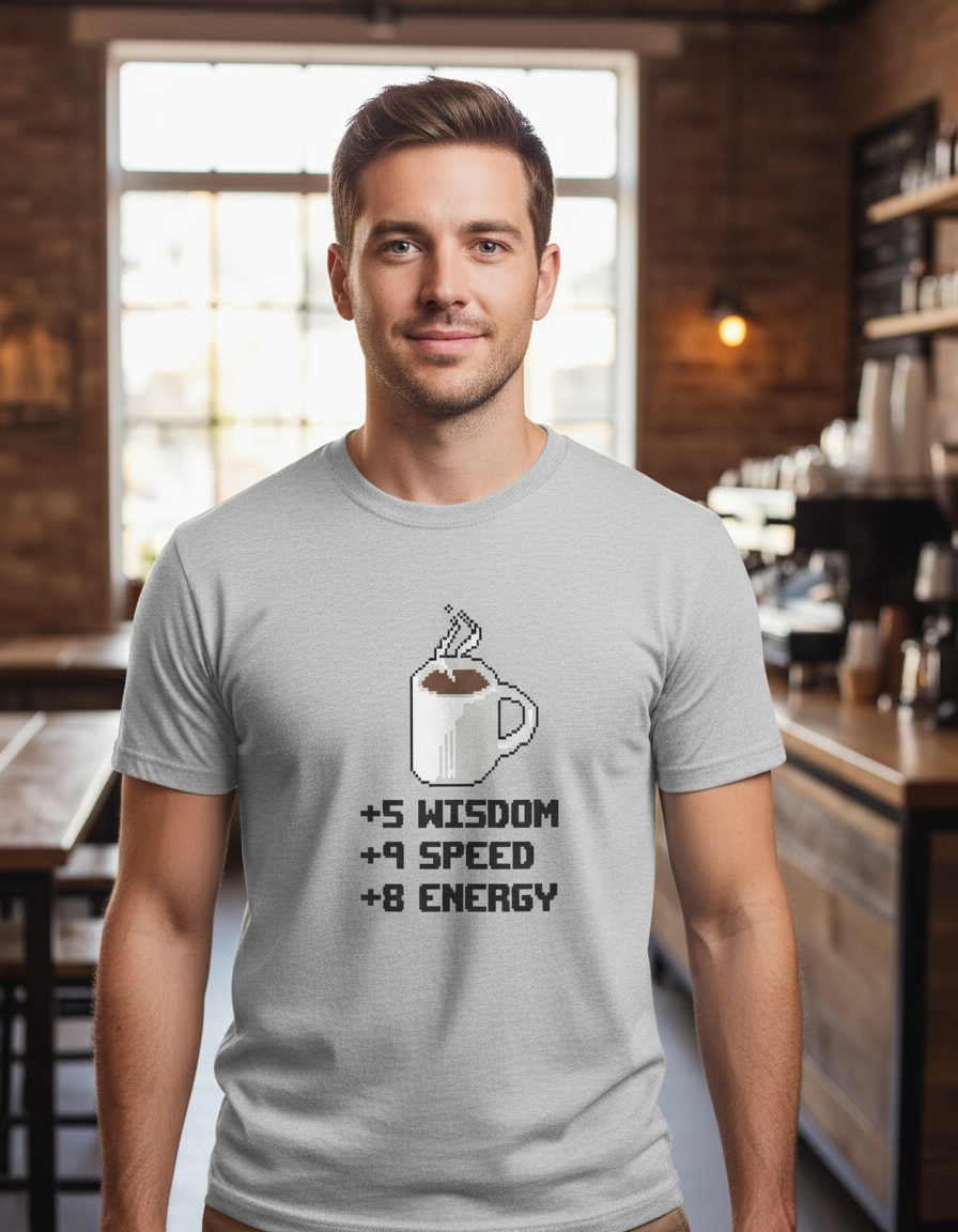 Remera: Coffe Powerup Memoestampados - Imagen 23