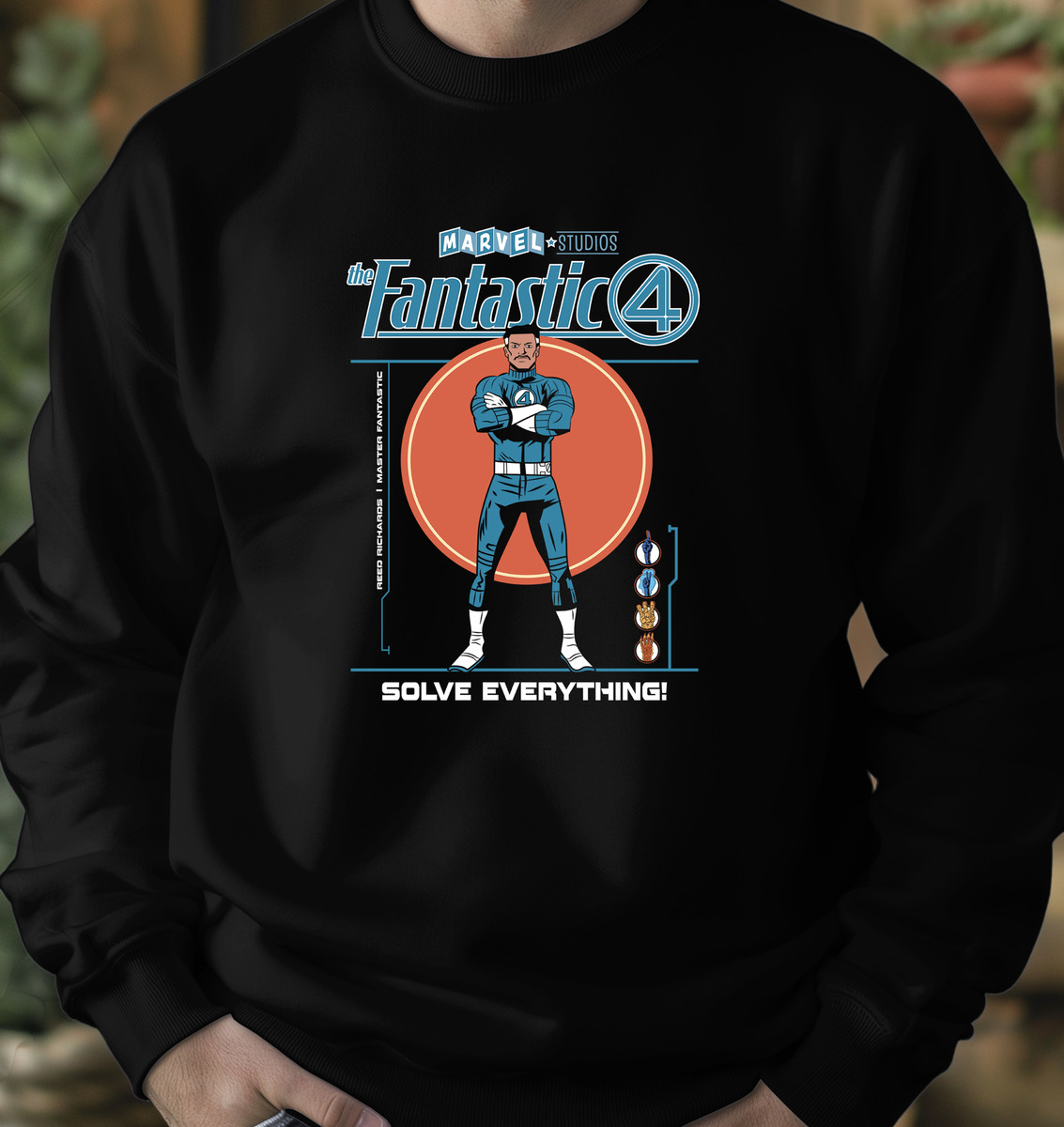 Buzo 4 Fantasticos Reed Richards Memoestampados - Imagen 3