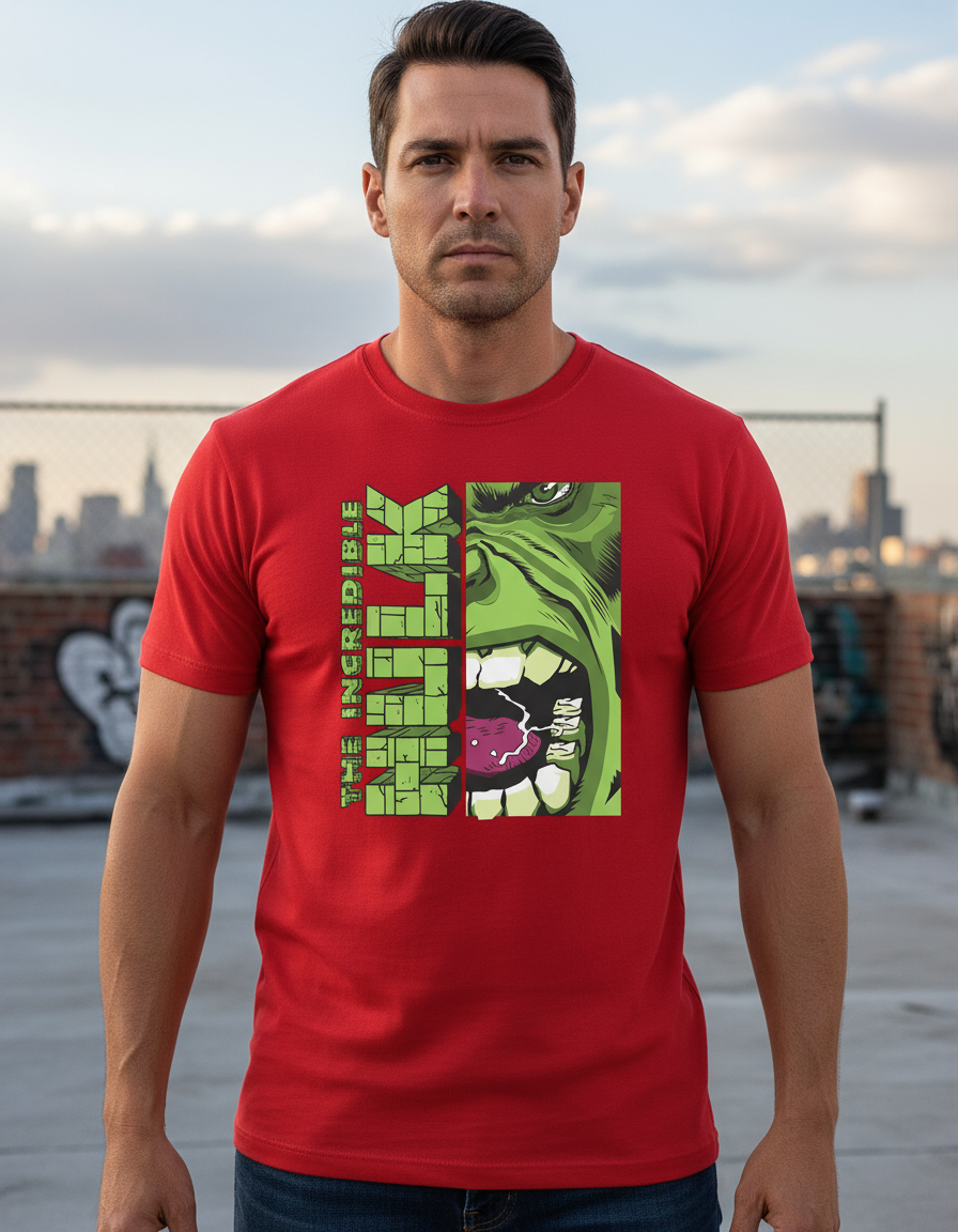 Remera: The Incredible Hulk Memoestampados - Imagen 10