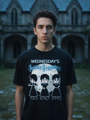 Remera: Wednesday_s Spooky Symphony Memoestampados