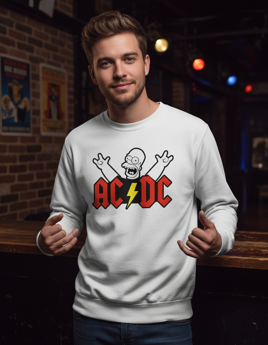 Buzo Ac Dc Homer Memoestampados