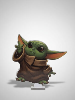 Centro De Mesa Baby Yoda Decoración Memoestampados
