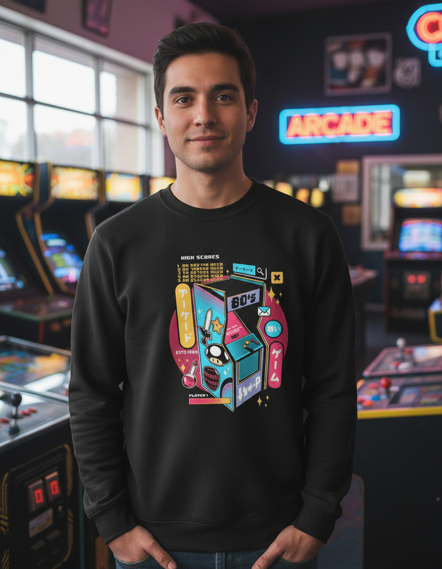 Buzo 80`s Arcade Memoestampados
