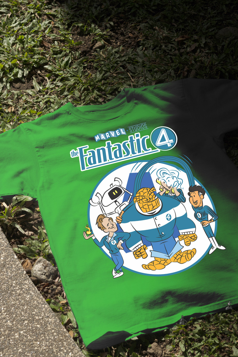 Remera: 4 Fantasticos Cartoon Memoestampados - Imagen 21