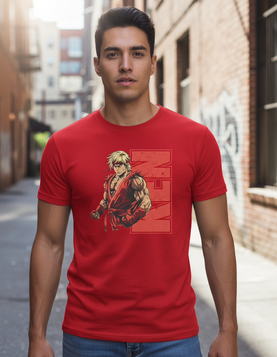 Remera: Ken Street Fighter 01 Memoestampados - Imagen 16