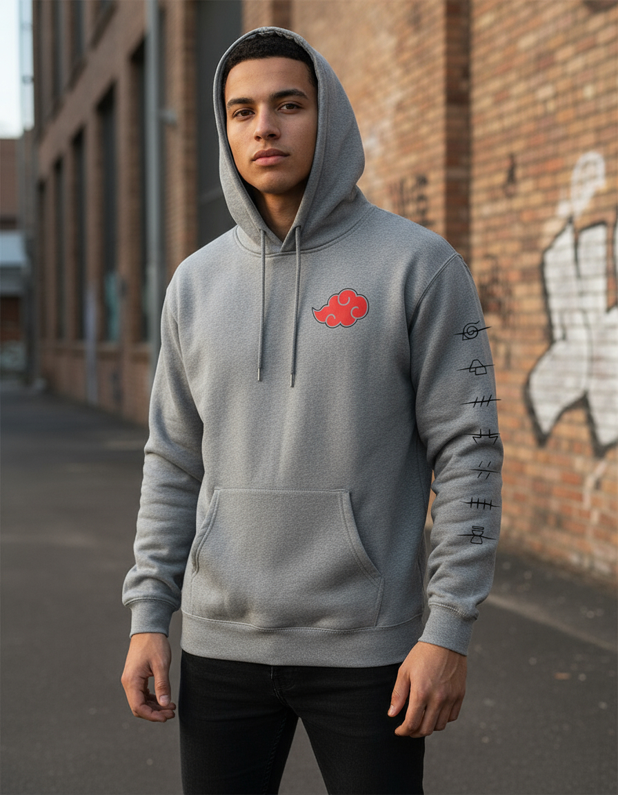 Canguro Naruto Nube De Akatsuki Memoestampados - Imagen 3