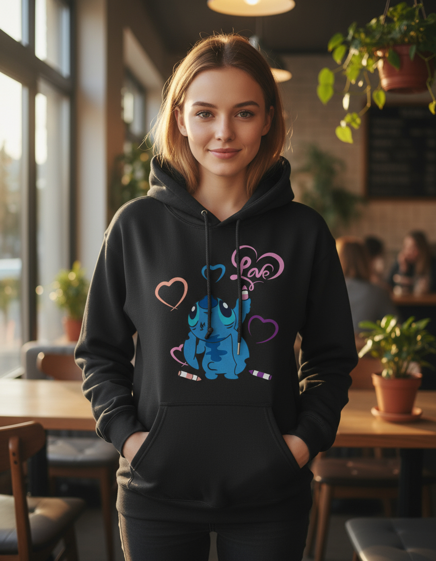 Canguro Stitch Love 01 Memoestampados