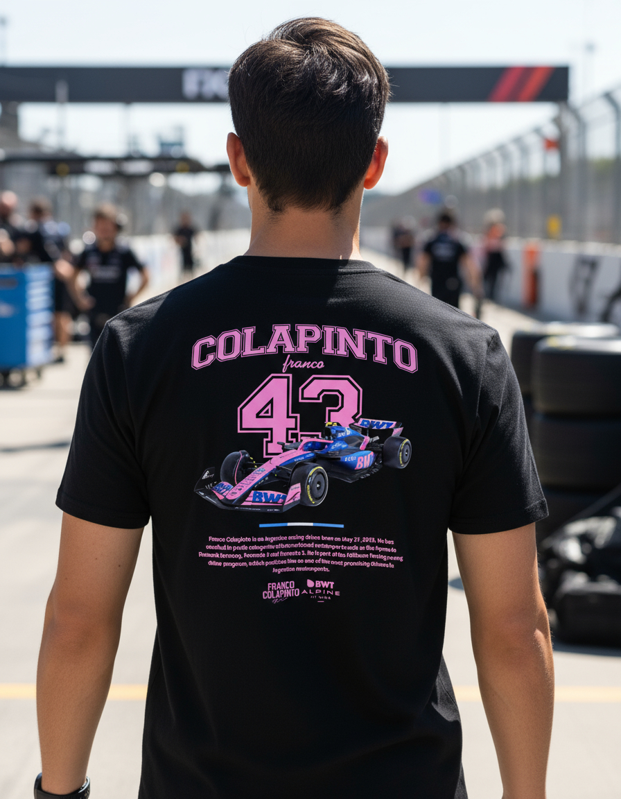 Remera: Franco Colapinto F1 02 Memoestampados