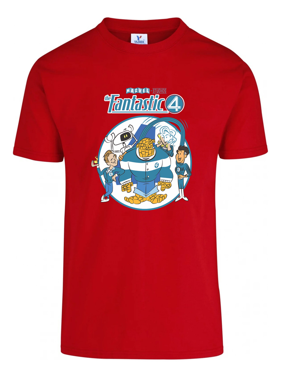 Remera: 4 Fantasticos Cartoon Memoestampados - Imagen 17