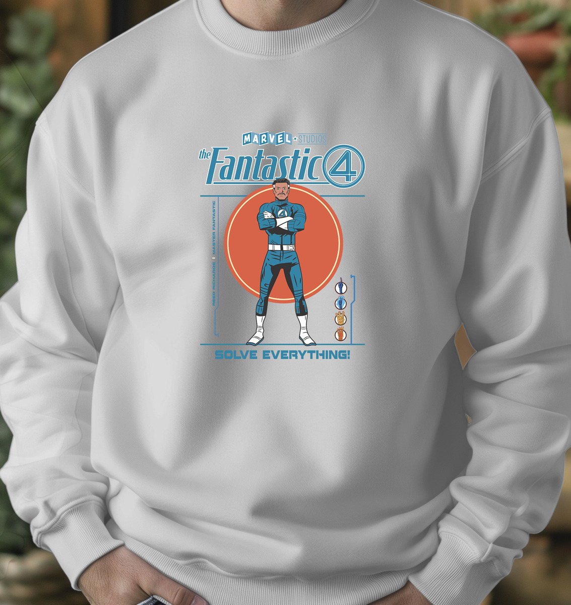Buzo 4 Fantasticos Reed Richards Memoestampados - Imagen 6