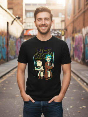 Remera: Rick Morty Star Wars Memoestampados