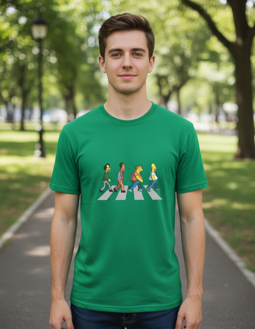 Remera: Abbey Road The Simpsons Memoestampados - Imagen 13