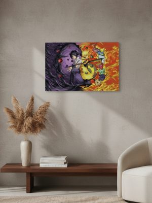 Cuadro Naruto, Sasuke Shippuuden 06 30x40 Mdf Memoestampados