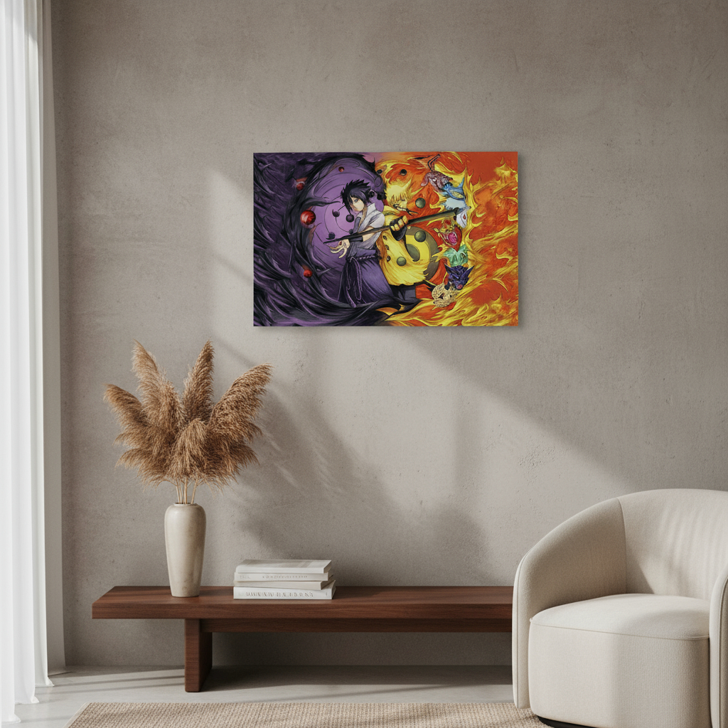 Cuadro Naruto, Sasuke Shippuuden 06 30x40 Mdf Memoestampados