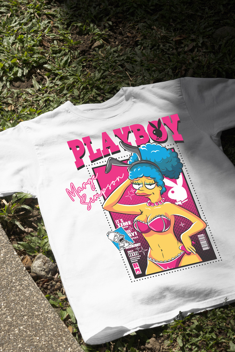 Remera: Marge Simpson Play Boy Memoestampados - Imagen 12