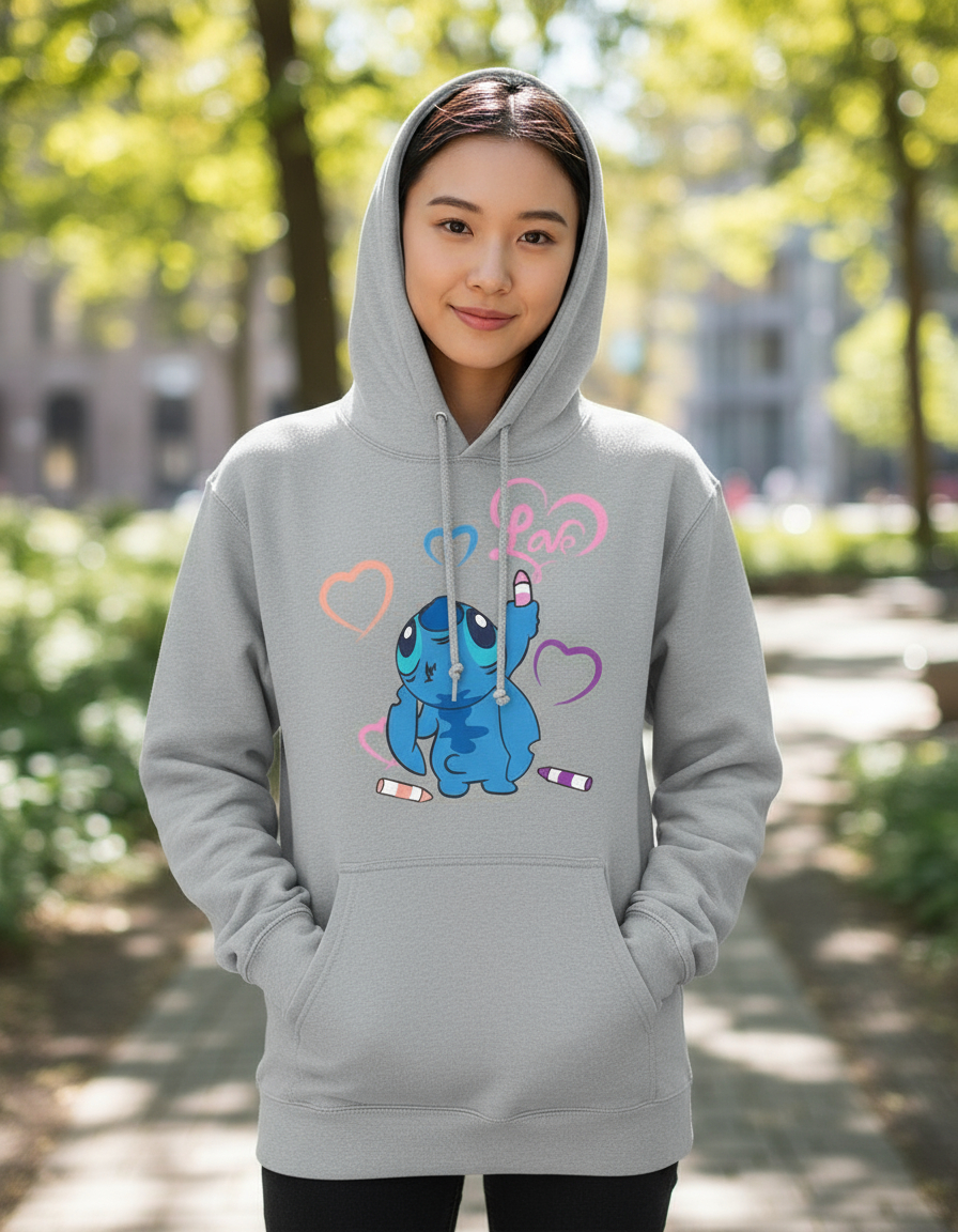 Canguro Stitch Love 01 Memoestampados - Imagen 7