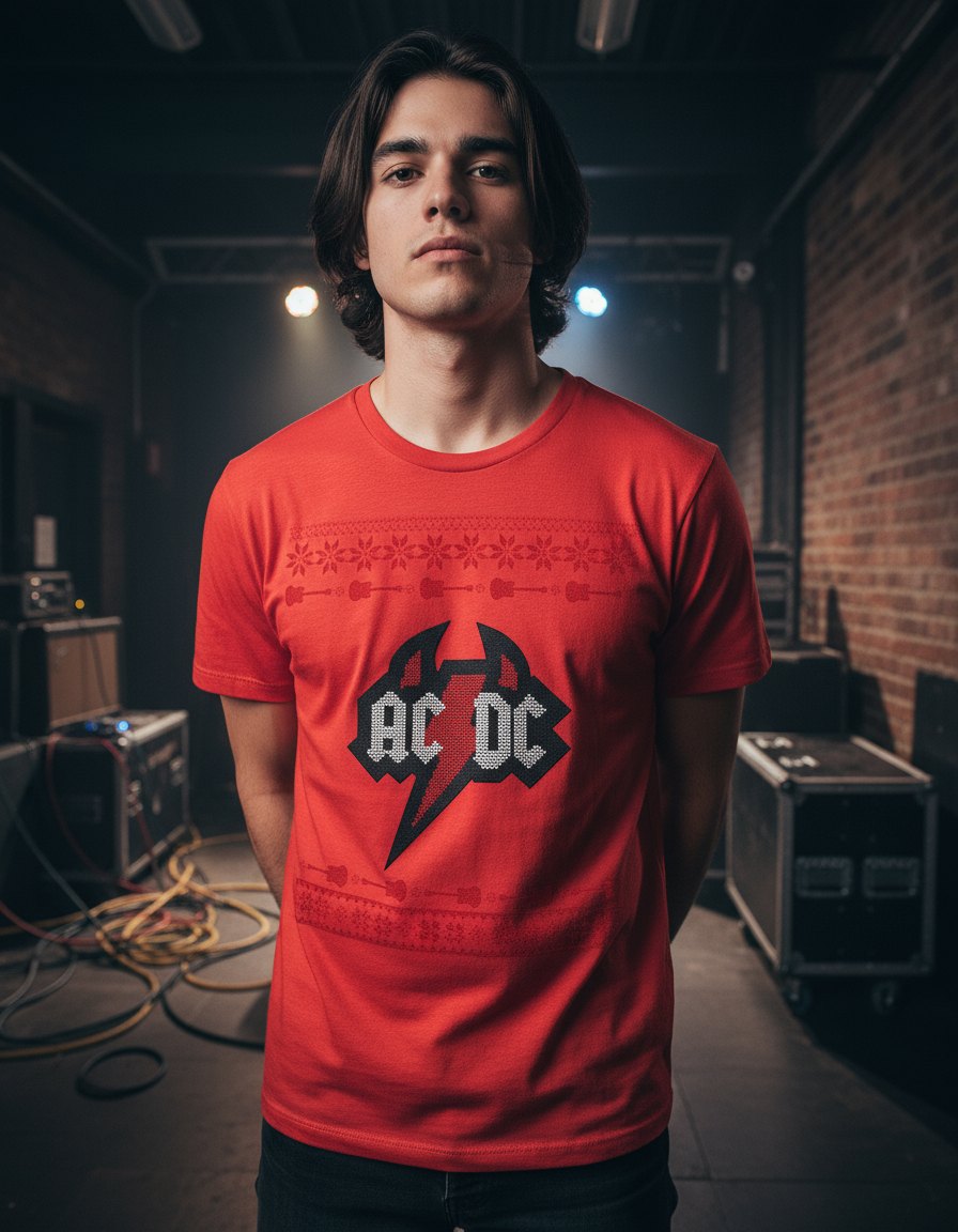Remera: Ac Dc Ugly Sweater Memoestampados - Imagen 13