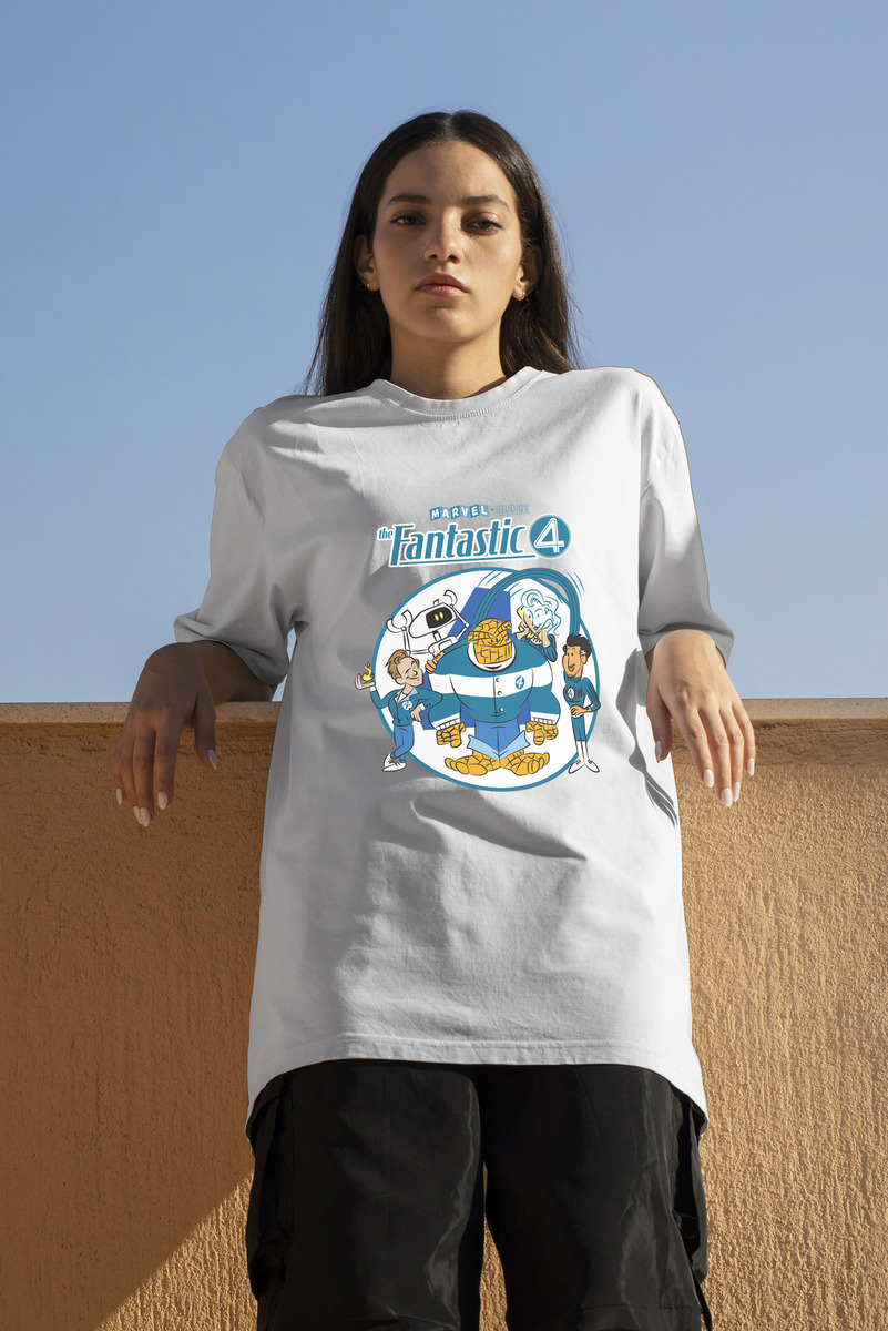Remera: 4 Fantasticos Cartoon Memoestampados - Imagen 11