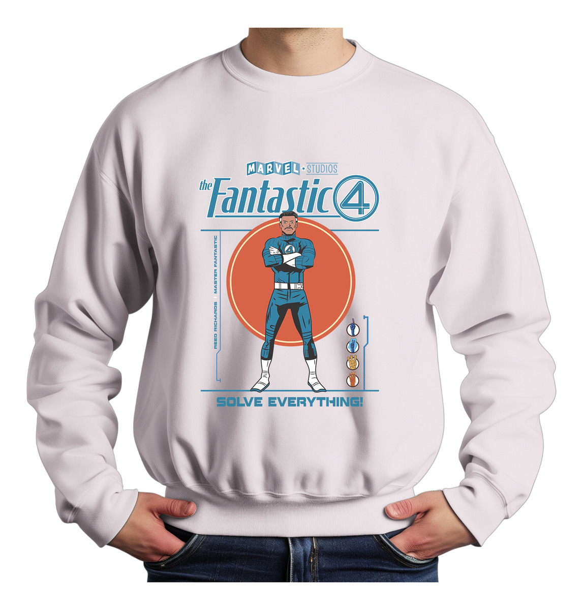 Buzo 4 Fantasticos Reed Richards Memoestampados - Imagen 5