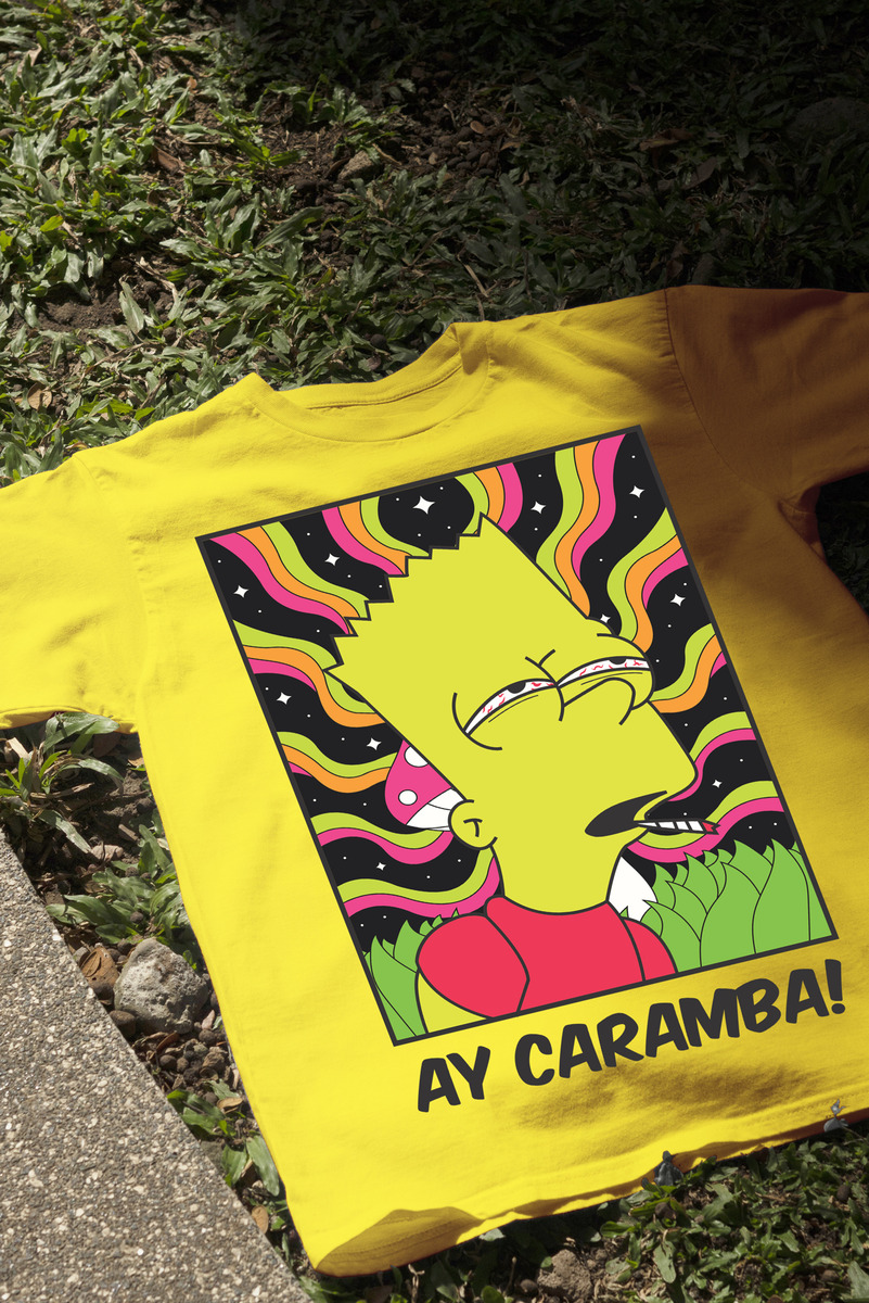 Remera: Bart Ay Caramba 02 Memoestampados - Imagen 6