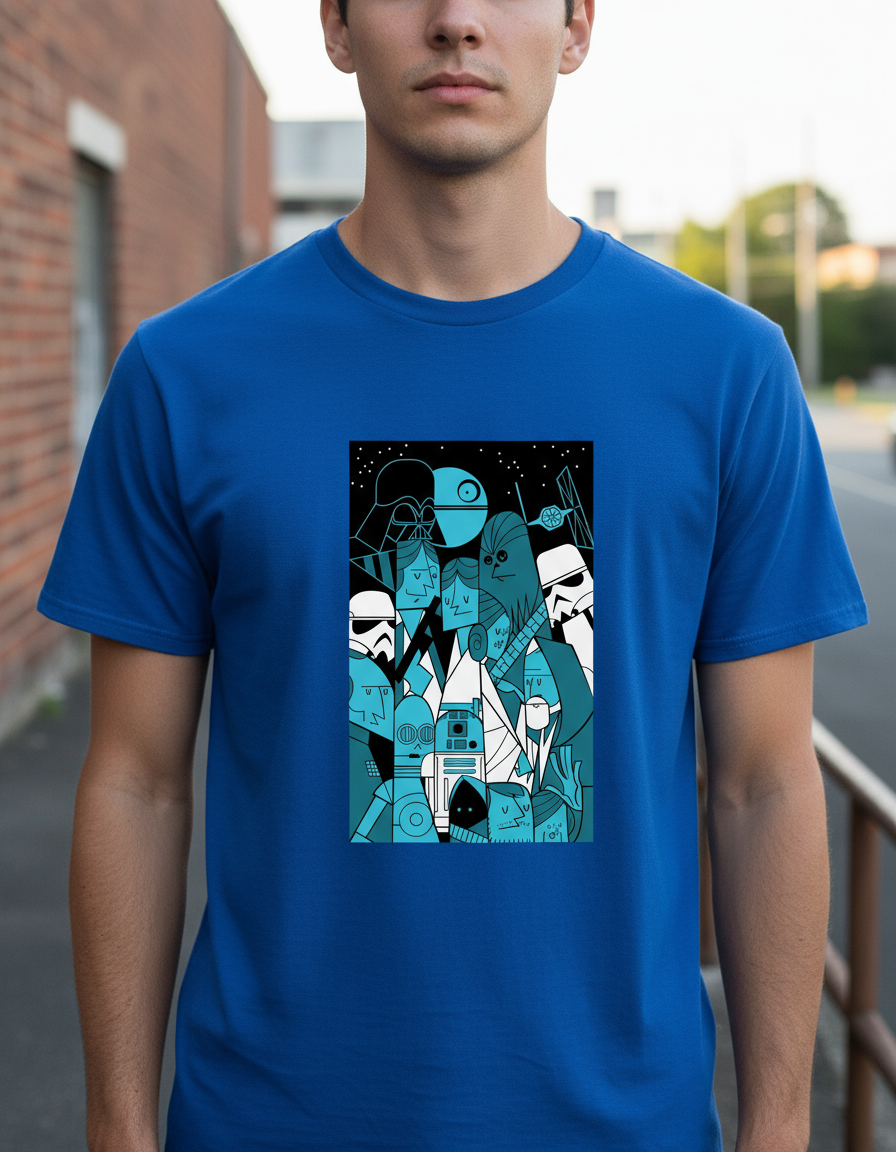 Remera: Star Wars Art Memoestampados - Imagen 5