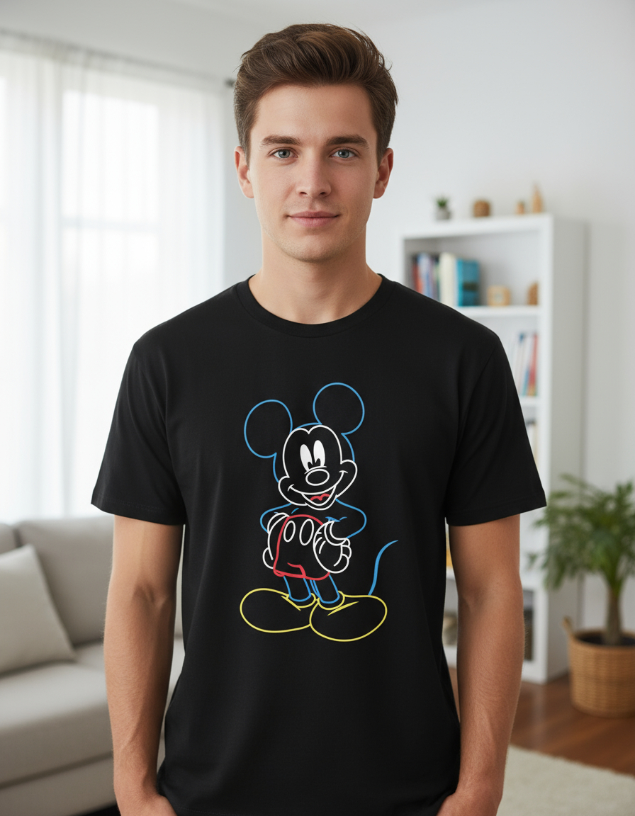 Remera: Mickey Neón Memoestampados