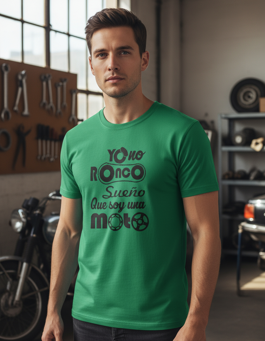 Remera: Yo No Ronco Sueño Que Soy Una Moto Memoestampados - Imagen 8