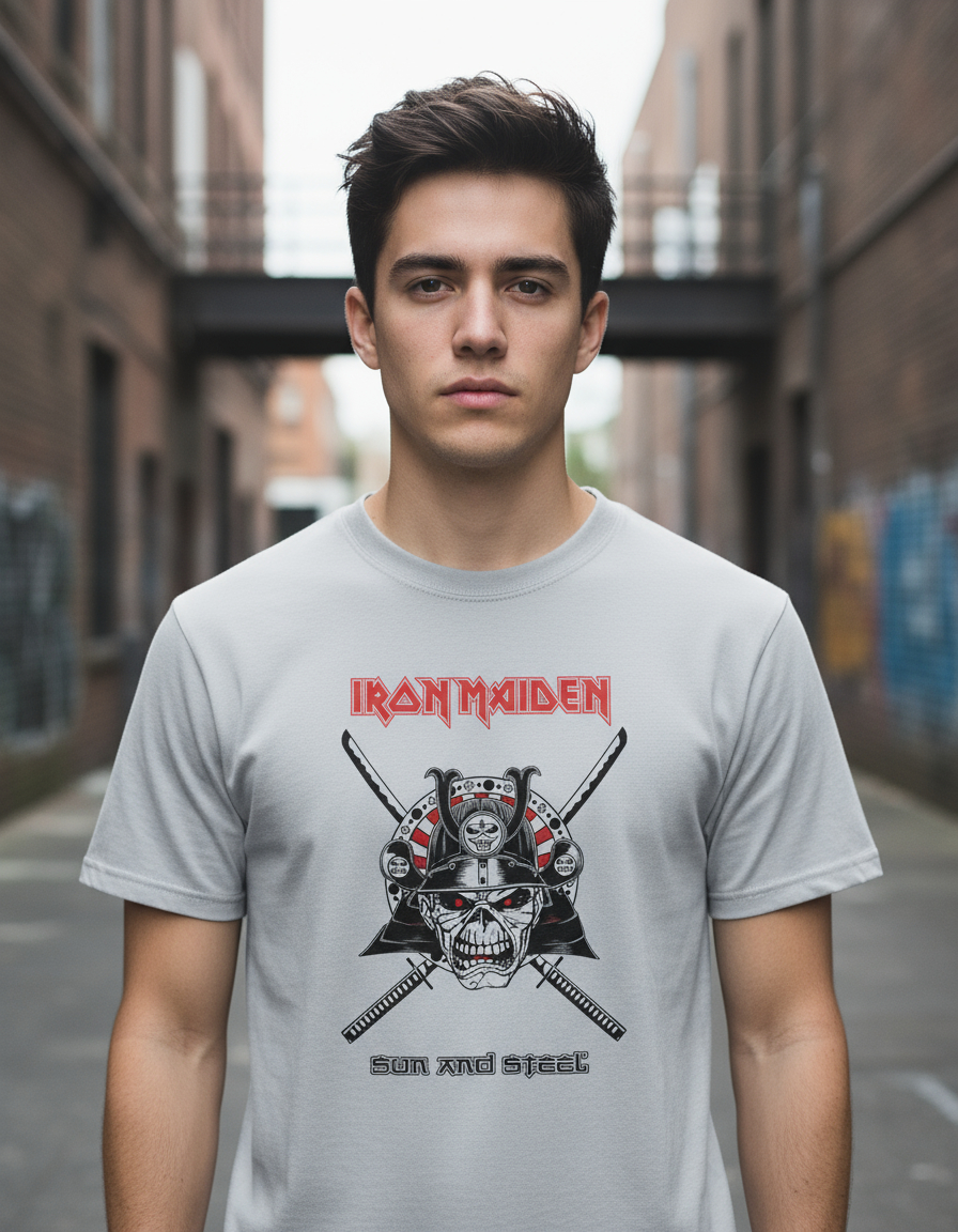 Remera: Iron Maiden Sun And Steel Memoestampados - Imagen 5