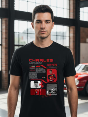 Remera: F1 Charles Leclerc Ferrari Memoestampados