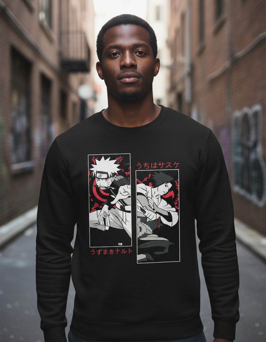 Buzo Naruto Y Uchiha Anime Memoestampados