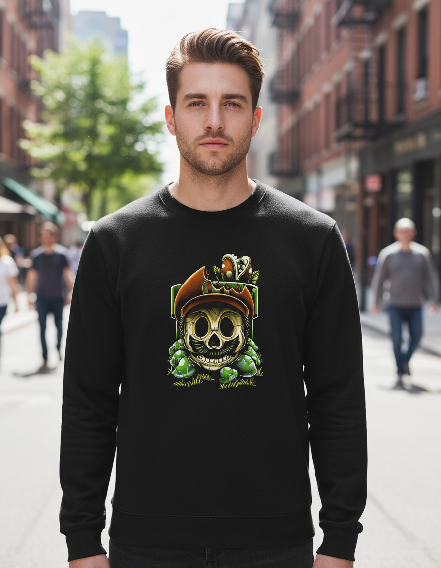 Buzo Mario Calavera Memoestampados
