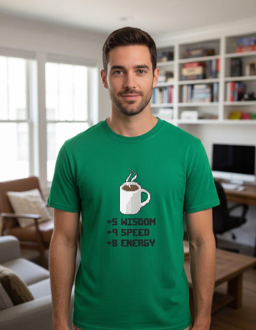 Remera: Coffe Powerup Memoestampados - Imagen 15