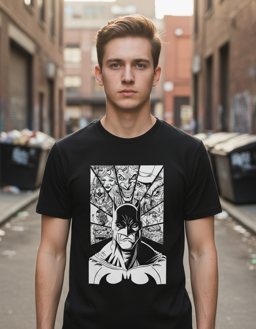 Remera Batman Personajes Memoestampados