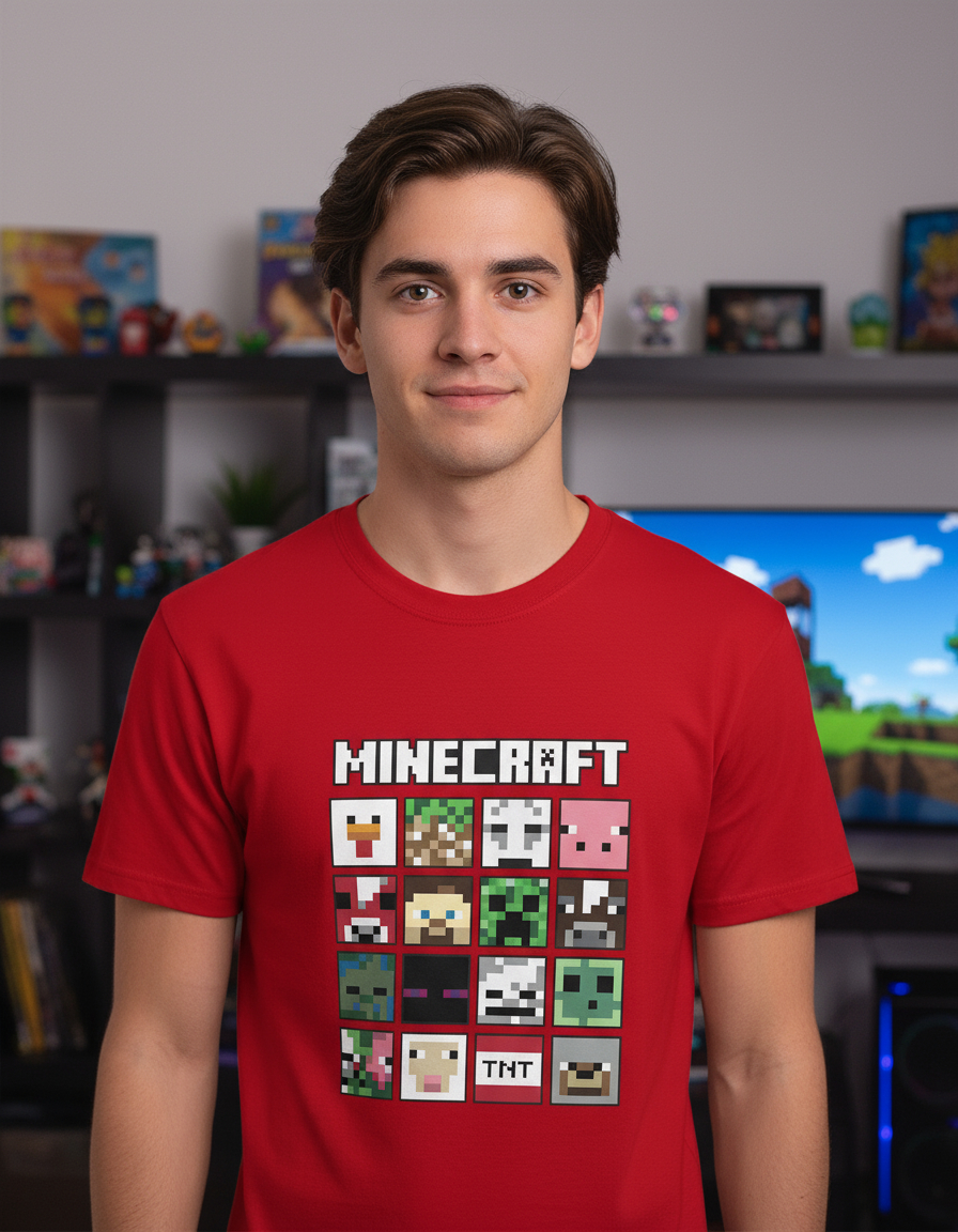 Remera: Minecraft Faces Memoestampados - Imagen 11
