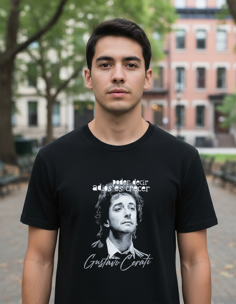 Remera: Cerati Poder Decir Adios Memoestampados