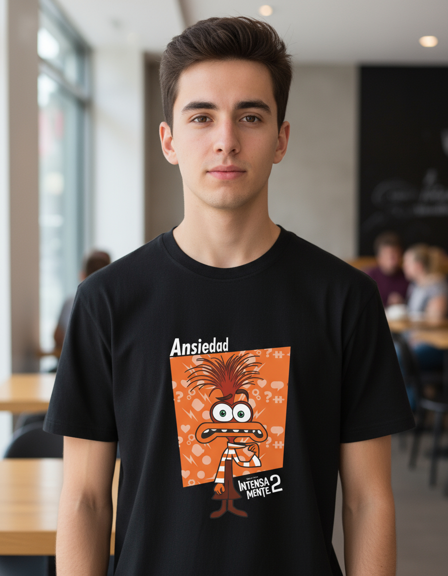 Remera: Intensamente 2 Ansiedad Memoestampados - Imagen 4