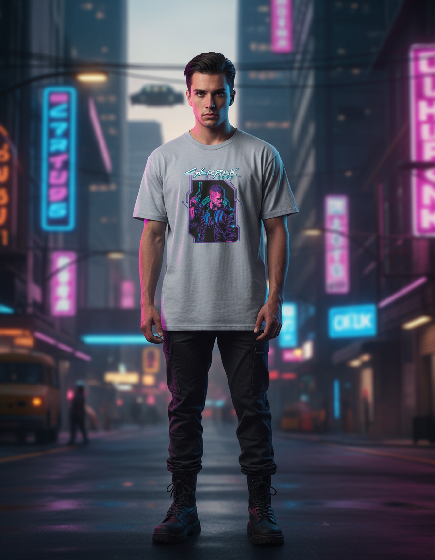 Remera: Cyberpunk 2077 Pixel Art Memoestampados - Imagen 31