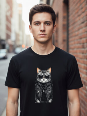 Remera: Gato Cool Memoestampados