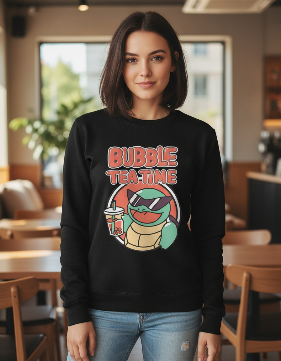Buzo Bubble Tea Time Memoestampados